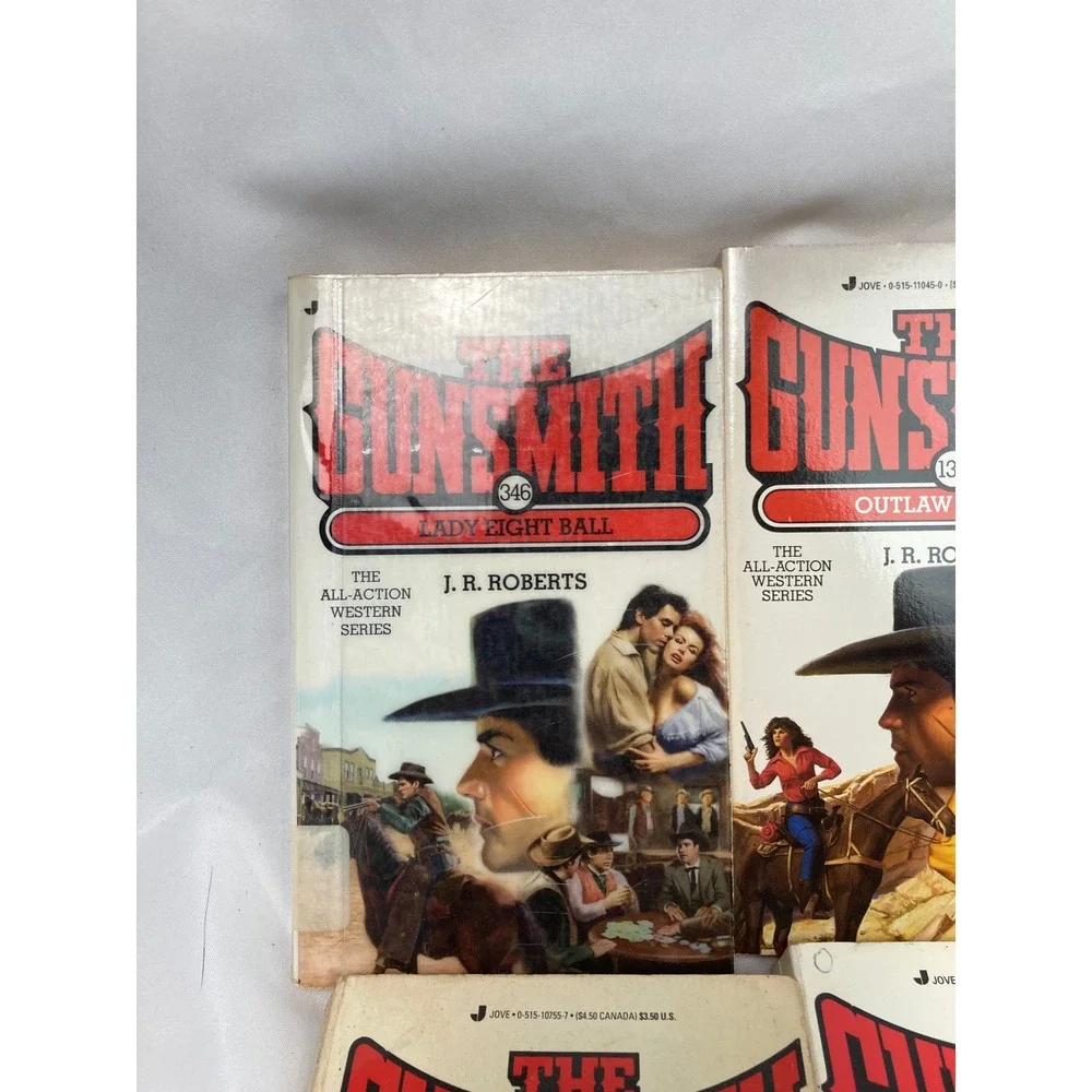 J.R. Roberts The Gunsmith Western Paperback Lot of 6 Nos 119, 121, 131 & 3 more